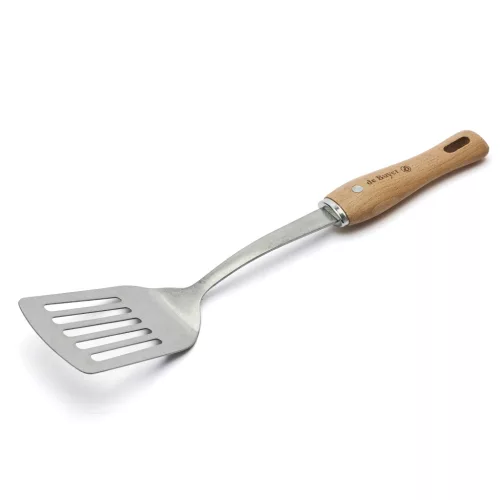 DE BUYER B Bois spatula, áttört felülettel, rozsdamentes acél