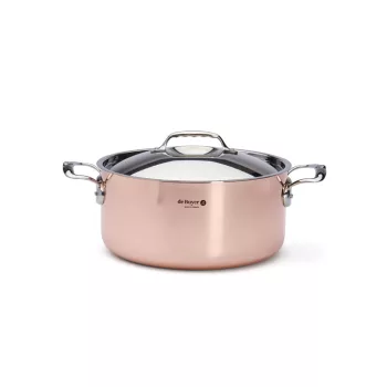 DE BUYER Prima Matera lábas, fedővel (28 cm) réz