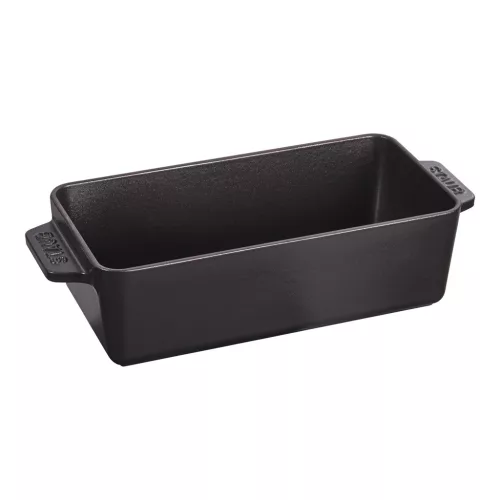STAUB La Cocotte szögletes sütőtál (23x12 cm) fekete