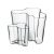 IITTALA AALTO váza készlet 160+95 mm, átlátszó