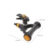 FISKARS Comfort impulzus kör esőztető, fém, kerekekkel >500 m2 (XL)