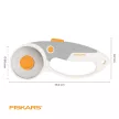 FISKARS görgős vágó, titánium pengével (60 mm)