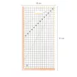 FISKARS patchwork vonalzó 15x30 cm