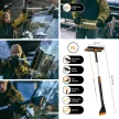 FISKARS X-Series teleszkópos jégkaparó & forgatható hóseprű