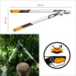 FISKARS X-Series Dual Action fém fogaskerekes ágvágó, horgos pengével LX108