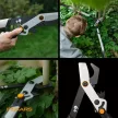 FISKARS X-Series Dual Action fém fogaskerekes ágvágó, horgos pengével LX108