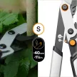 FISKARS X-Series Dual Action fém fogaskerekes ágvágó, horgos pengével LX108
