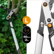 FISKARS X-Series Dual Action fém fogaskerekes ágvágó, horgos pengével LX108