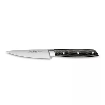 32 DUMAS Signature hámozókés (10 cm) micarta
