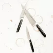 32 DUMAS Signature hámozókés (10 cm) micarta