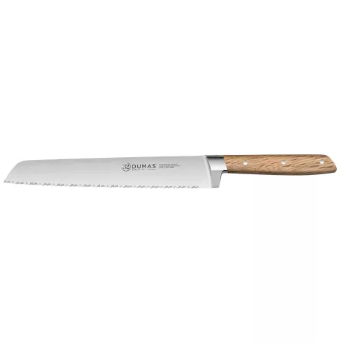 32 DUMAS Signature kenyérvágó kés (20 cm) tölgy