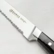 32 DUMAS Signature konyhai kés, recézett pengével (12 cm) micarta