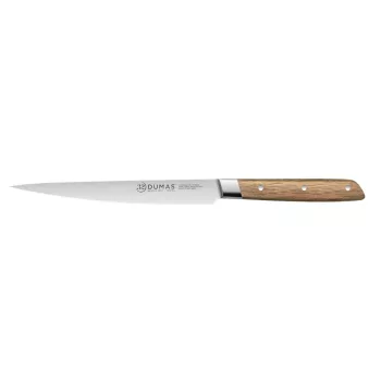   32 DUMAS Signature filézőkés, flexibilis pengével (18 cm) tölgy