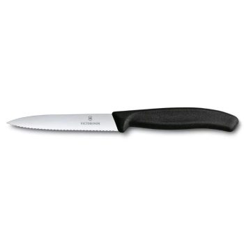   VICTORINOX Swiss Classic hámozókés, recézett pengével (10 cm) fekete