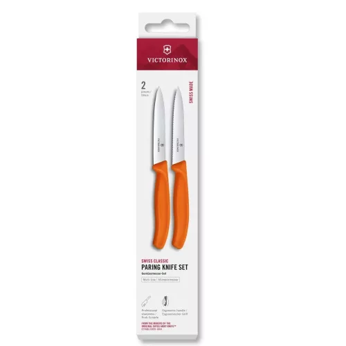 VICTORINOX Swiss Classic késkészlet (10 cm) 2 részes, narancssárga