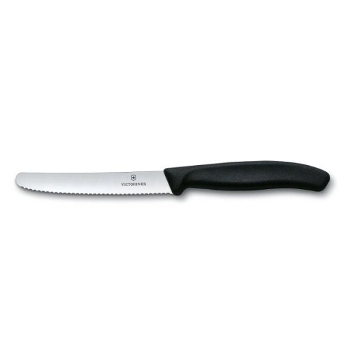 VICTORINOX Swiss Classic paradicsomszeletelő kés (11 cm) fekete