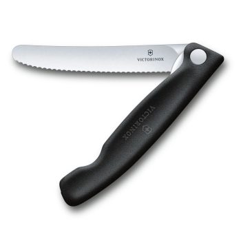   VICTORINOX Swiss Classic összecsukható paradicsomszeletelő kés (11 cm) fekete