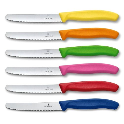 VICTORINOX Swiss Classic paradicsomszeletelő kés (11 cm) 6 részes, színes
