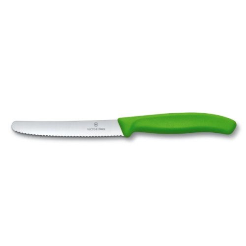VICTORINOX Swiss Classic paradicsomszeletelő kés (11 cm) 2 részes, zöld