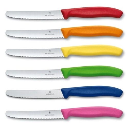 VICTORINOX Swiss Classic paradicsomszeletelő kés (11 cm) 6 részes, színes