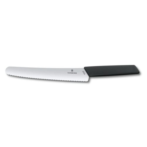 VICTORINOX Swiss Modern kenyérvágó kés (22 cm) fekete