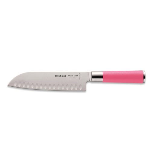 DICK Pink Spirit santoku kés, barázdált pengével (18 cm)