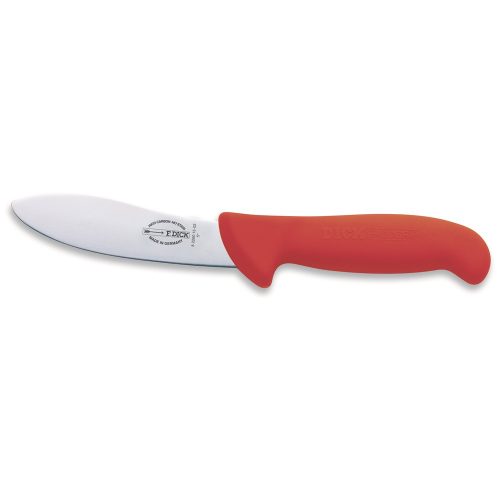 DICK ErgoGrip nyúzókés (13 cm) merev, ívelt, piros