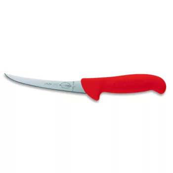   DICK ErgoGrip csontozókés, fél flexibilis pengével (13 cm) ívelt, normál, piros