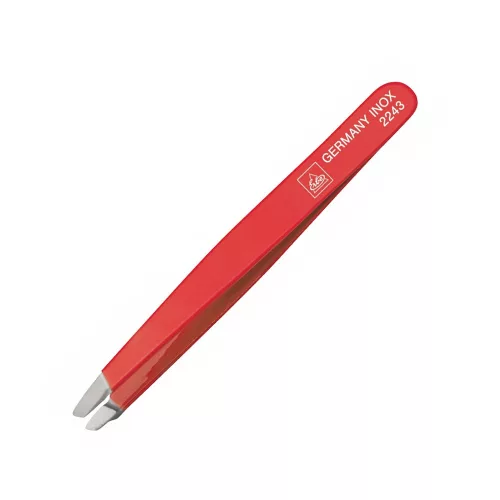 ERBE SOLINGEN color szemöldökcsipesz, ferde (9 cm) piros