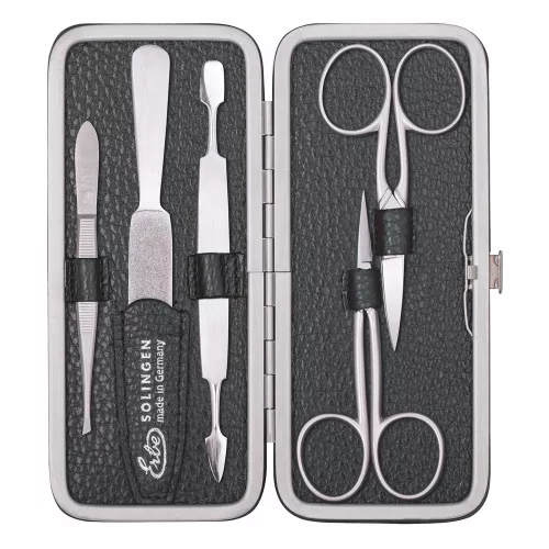 ERBE SOLINGEN Piemont manikűrkészlet, 5 részes, fekete