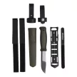 MORAKNIV Kansbol (S) kés, Multi-Mount tokkal, zöld