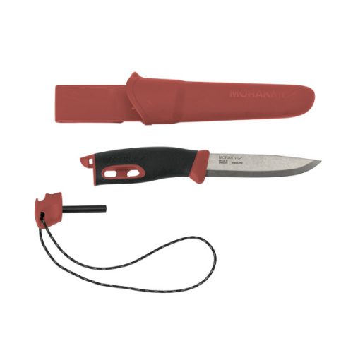 MORAKNIV Companion Spark (S) kés, tokkal, szikravetővel, piros