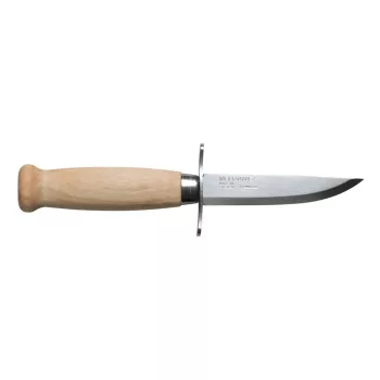 MORAKNIV Scout 39 (S) kés, natúr, bőr tokkal
