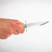 MORAKNIV Scout 39 (S) kés, natúr, bőr tokkal