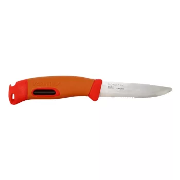   MORAKNIV Companion Spark Emergency (S) kés, tokkal, szikravetővel, piros / narancs