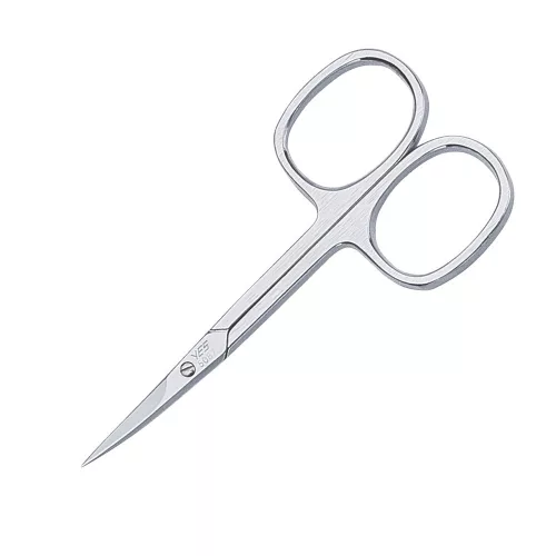 YES SOLINGEN bőrvágó olló, hegyes, ívelt (9 cm)